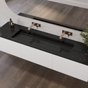 Sagitta Plus Marble Vanity Top Marquina Marble Side View