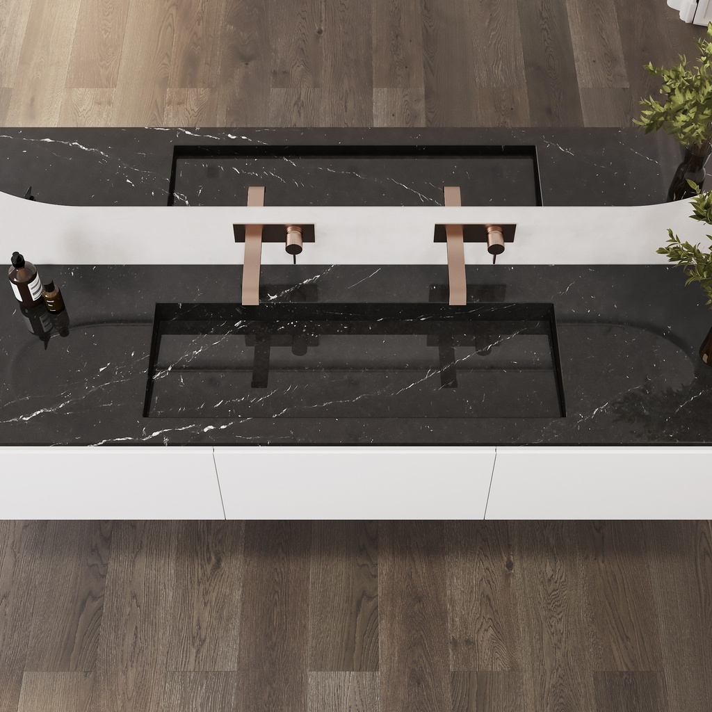 Sagitta Plus Marble Vanity Top Marquina Marble Top View