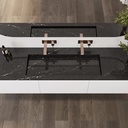 Sagitta Plus Marble Vanity Top Marquina Marble Top View