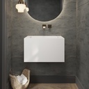 Pegasus Deep Mini Corian Wall hung Washbasin Glacier White Corian Front