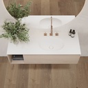 Ara Corian Single Vanity Top Glacier White Top View