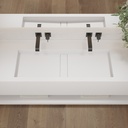 Hatysa Plus Deep Corian Wall-Hung Washbasin Glacier White Top View