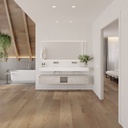 Quiet Slim Corian Double Wall-Hung Washbasin Glacier White Overview