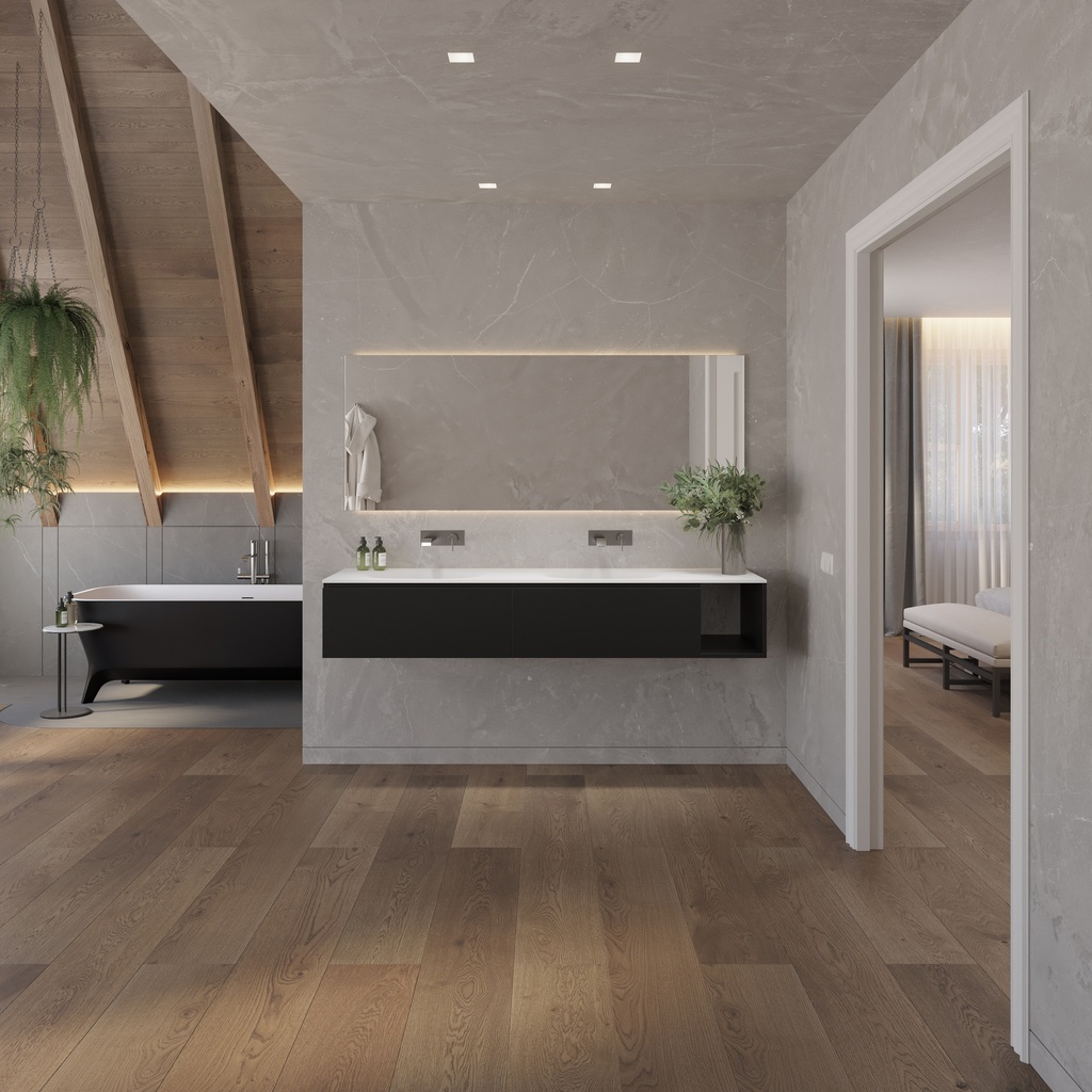 Delta Corian Double Vanity Top Glacier White Overview