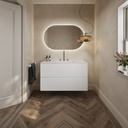 Cassiopeia Corian Single Vanity Top Glacier White Overview