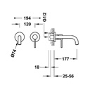 Wall-Mounted Single Lever Washbasin Tap - 26230001 Tres TD