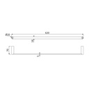 Towel Rail 1880001 Bruma TD