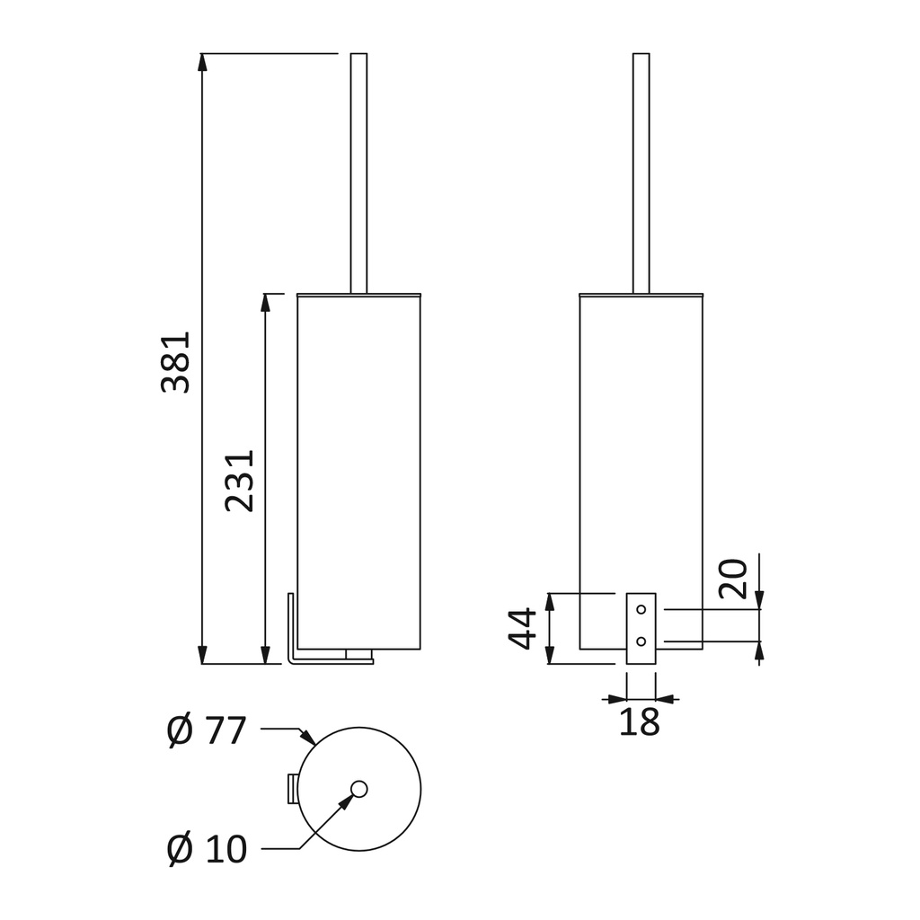 Toilet Brush - 1880014 Bruma TD