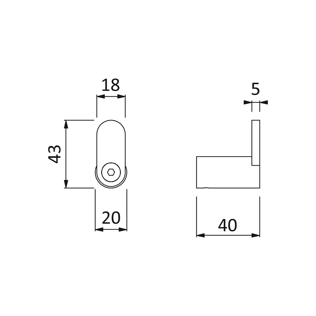 Robe Hook - 1880009 Bruma TD