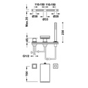 Deck-Mounted Single Lever Bathtub Tap - 10716102 Tres TD