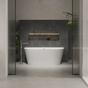 Aludra Freestanding Bathtub White 150 Front