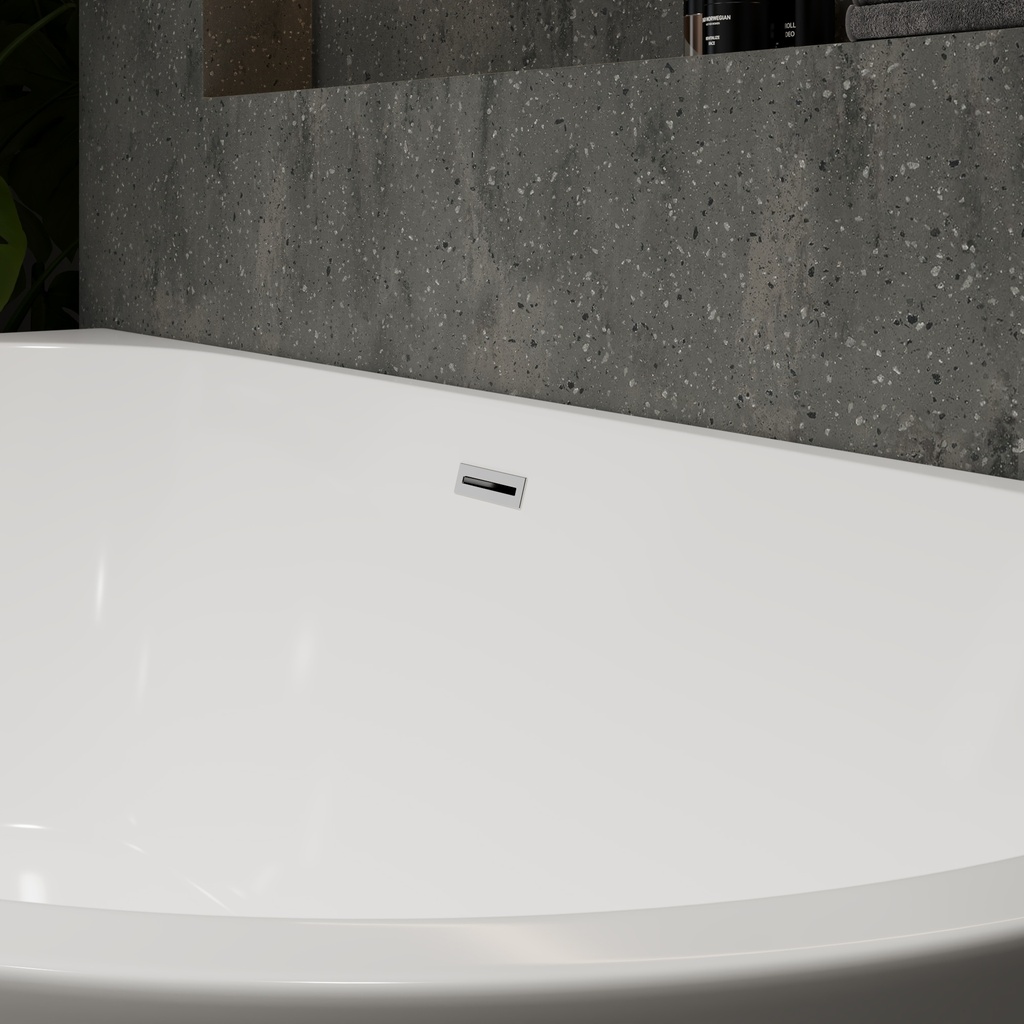 Aludra Freestanding Bathtub White 170 Top