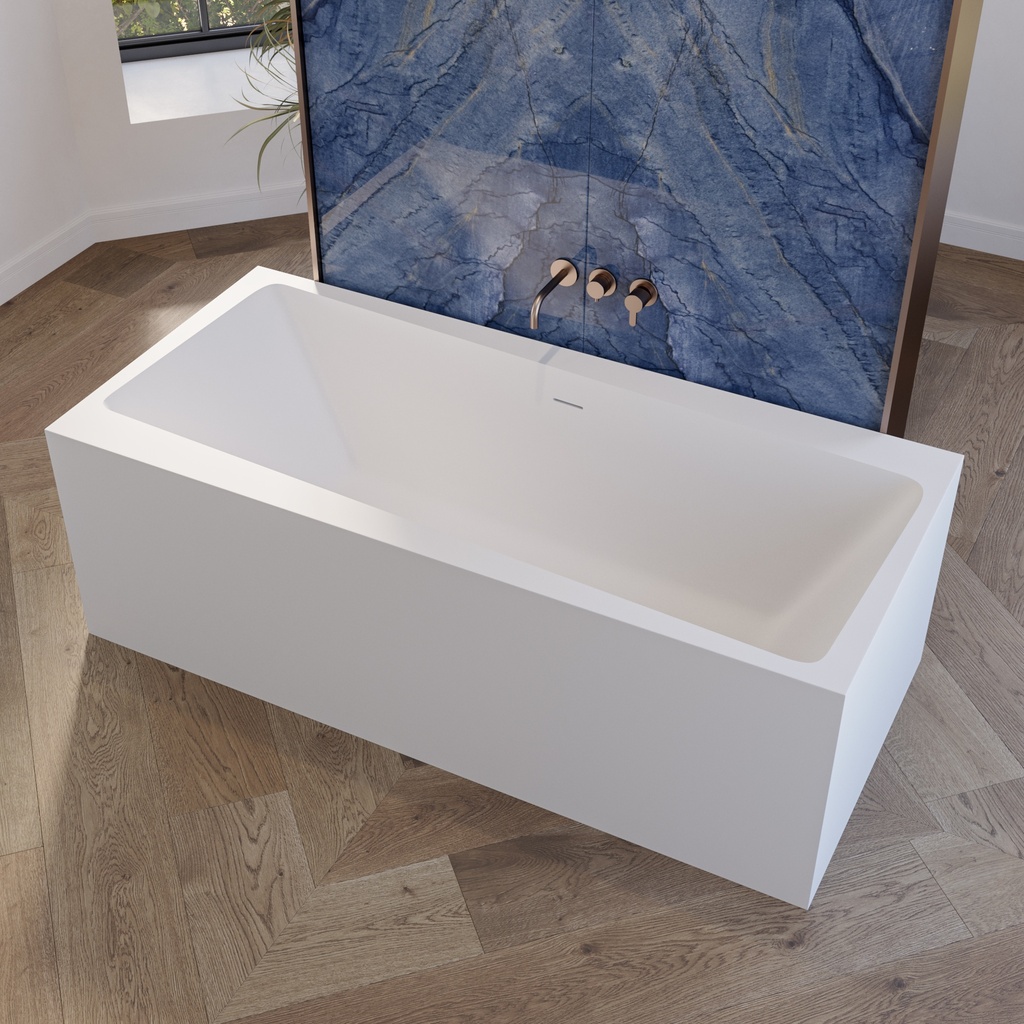 Andromeda Freestanding Bathtub White 176 Side