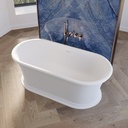 Aquae Freestanding Bathtub White 170 Side