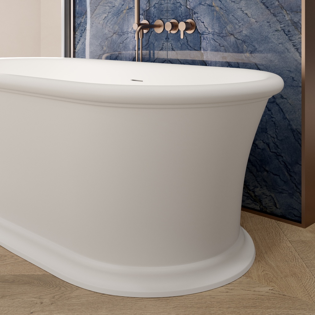 Aquae Freestanding Bathtub White 170 Top