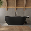 Ara Corian Design Freestanding Bathtub Black 150 Front
