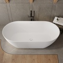 Ara Corian Design Freestanding Bathtub White 170 Top