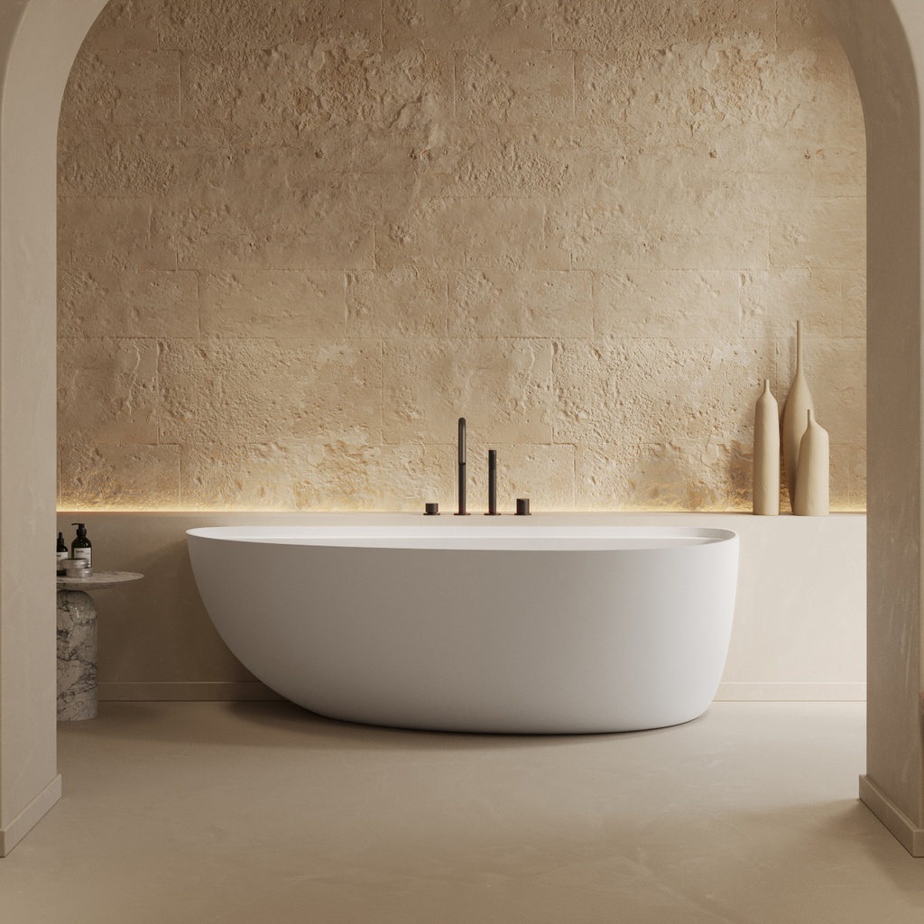 Meissa Freestanding Bathtub White 170 Front