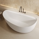 Meissa Freestanding Bathtub White 170 Side