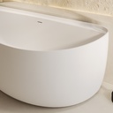 Meissa Freestanding Bathtub White 170 Top Left