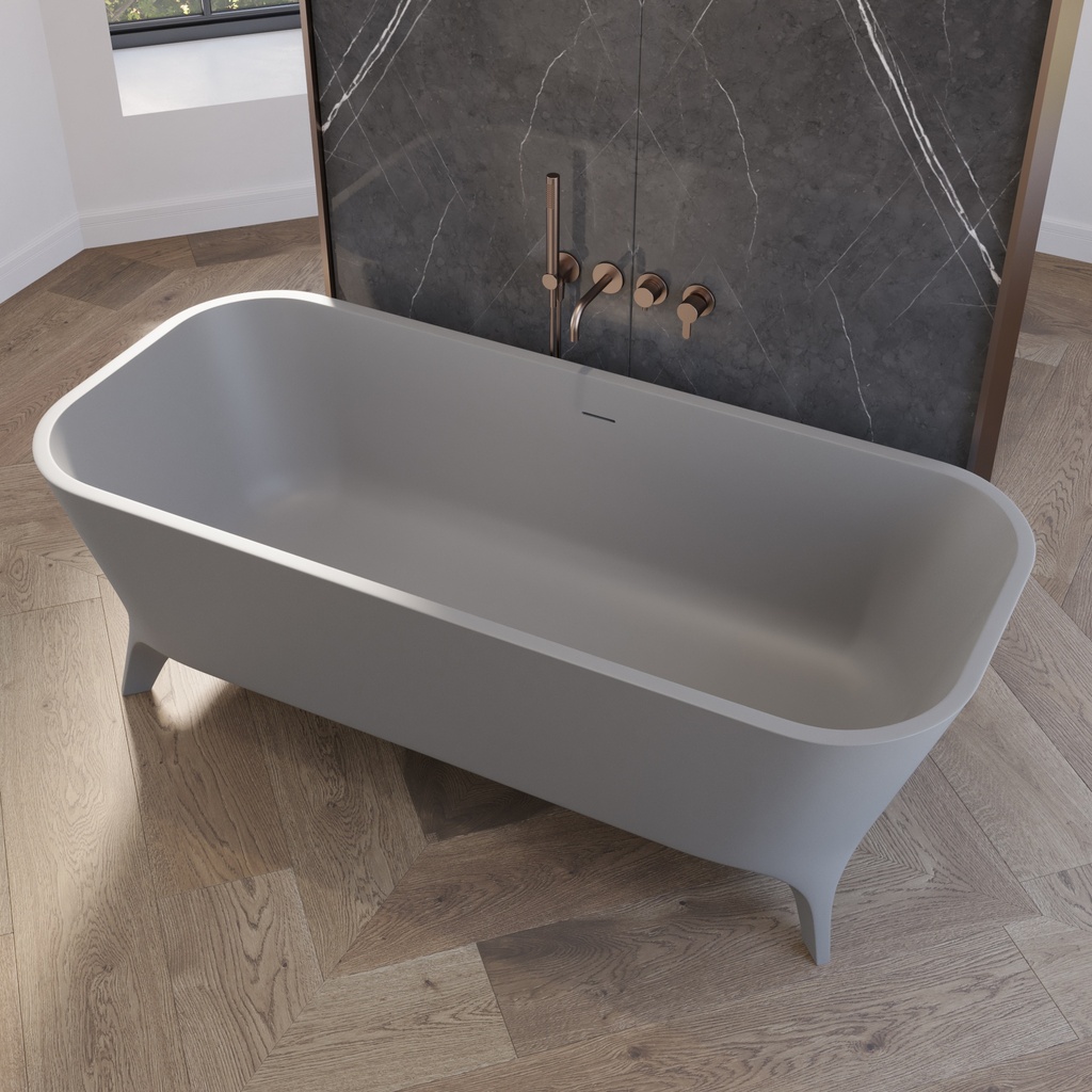 Miram Freestanding Bathtub Grey 180 Side