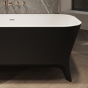 Miram Freestanding Bathtub Black White 180 Top