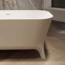 Miram Freestanding Bathtub Champagne White 160 Top