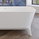Miram Freestanding Bathtub White 180 Top