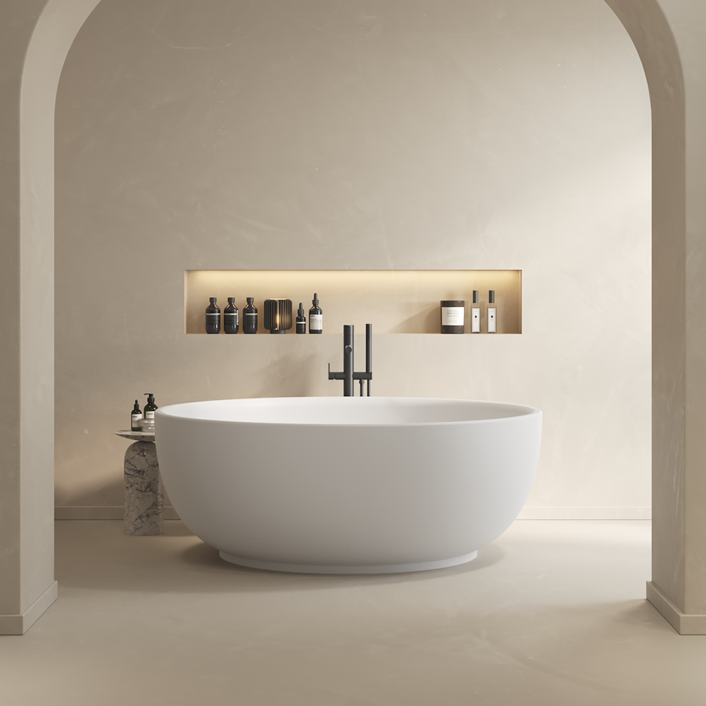 Omega 150 Freestanding Bathtub White 150 Front