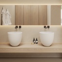 Alyssum Countertop Washbasin White 38  Front