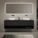 Amiens Countertop Washbasin White 38  Front