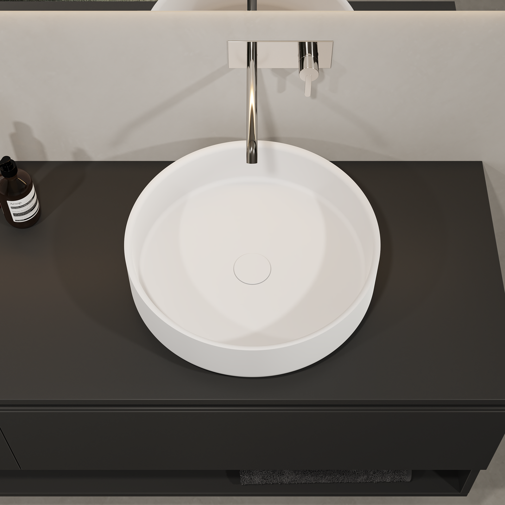Amiens Countertop Washbasin White 45 Top