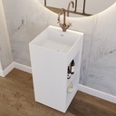Glee Freestanding Washbasin White 42  Side
