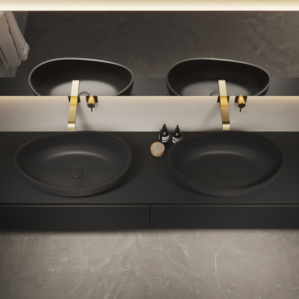 Ocean Countertop Washbasin Black 65  Top