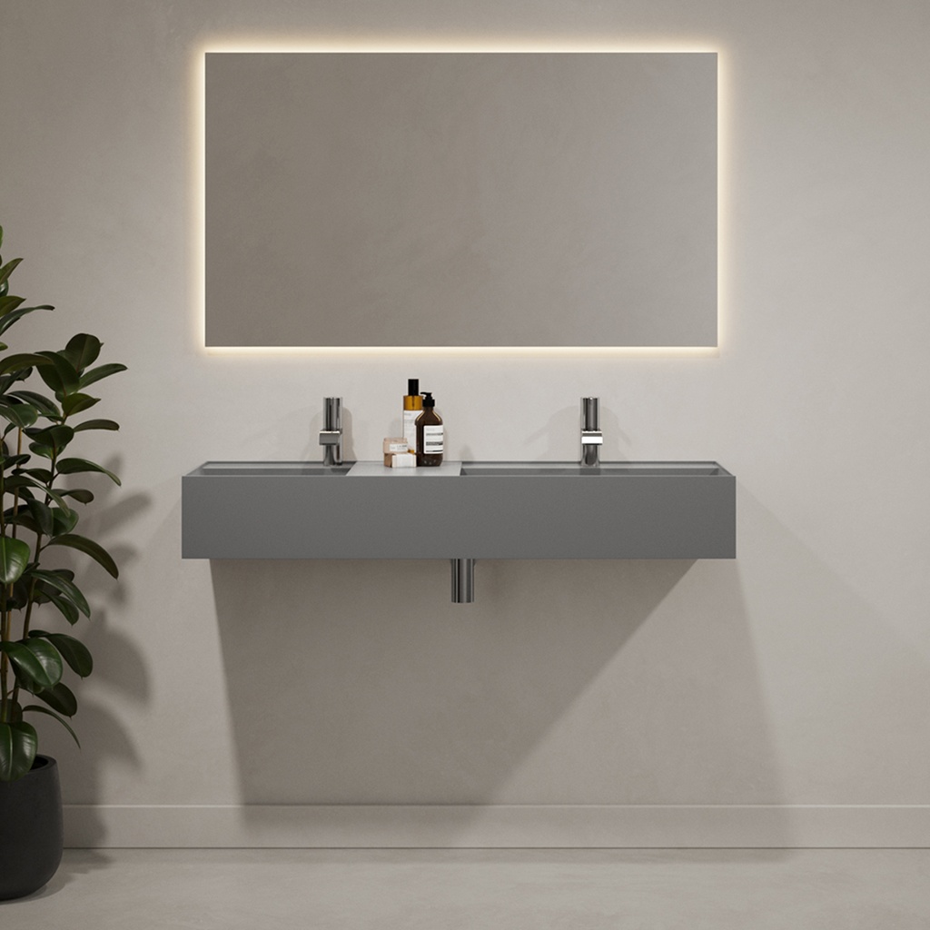 Hatysa Wall hung Washbasin Grey 120  Front