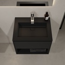 June Wall hung Washbasin Black 60 with Top