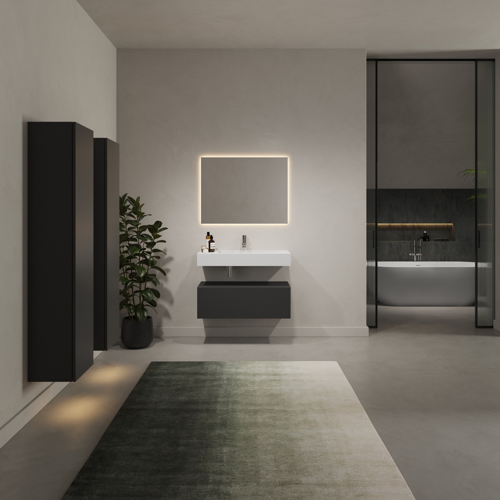 Quince Wall hung Washbasin White 90  Overview