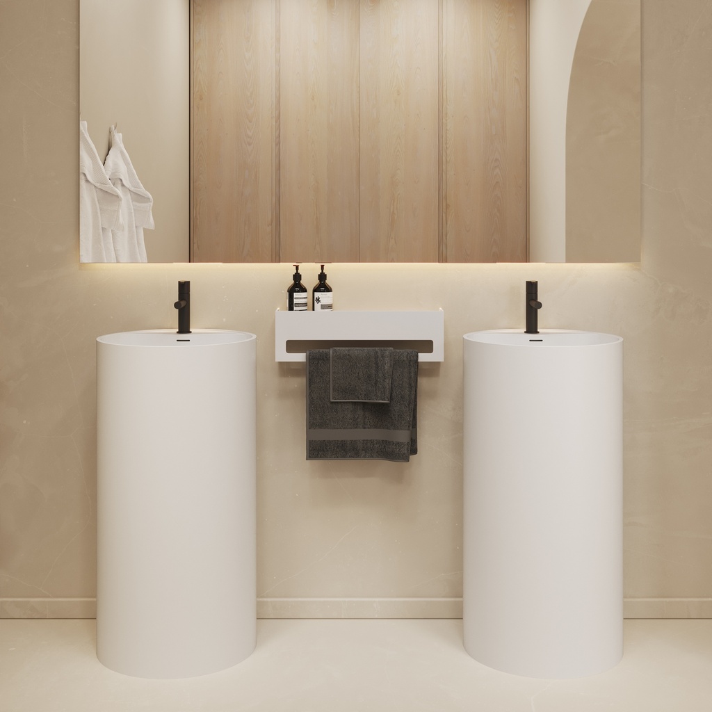 Spark Freestanding Washbasin White 45  Front