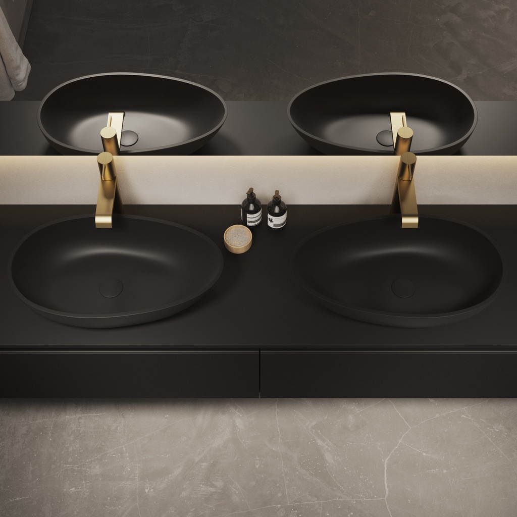 Toulouse Countertop Washbasin Black countertop  Top