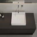 Zinnia Countertop Washbasin White 38  Top