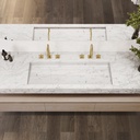 Cassiopeia Plus Slim Marble Wall-Hung Washbasin Carrara Marble Top View