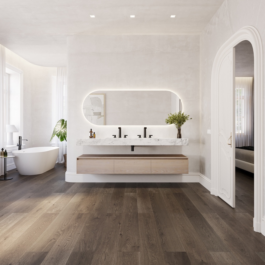 Sagitta Plus Slim Marble Wall-Hung Washbasin Carrara Marble Overview