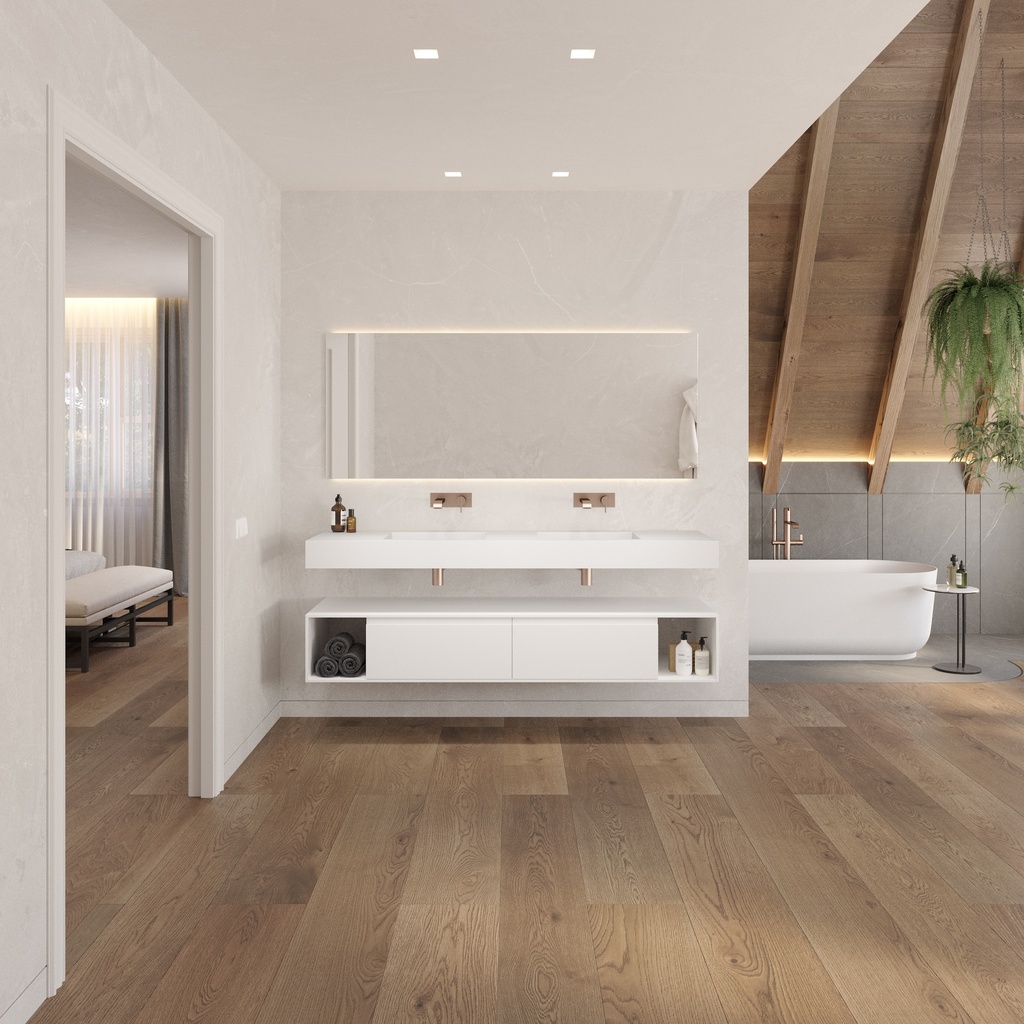Apollo Classic Edge Bathroom Cabinet 2 Aligned Drawers 2 Shelves Luxe Size White Std handle Overview