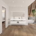 Artemis Classic Bathroom Cabinet 2 Aligned Drawers 1 Shelf Luxe Size White Std handle Overview