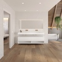 Athena Classic Edge Bathroom Cabinet 2 Aligned Drawers 1 Shelf Luxe Size White Std handle Overview