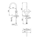 Deck-Mounted Dual Use Mixer Tap - 1910101 Bruma td