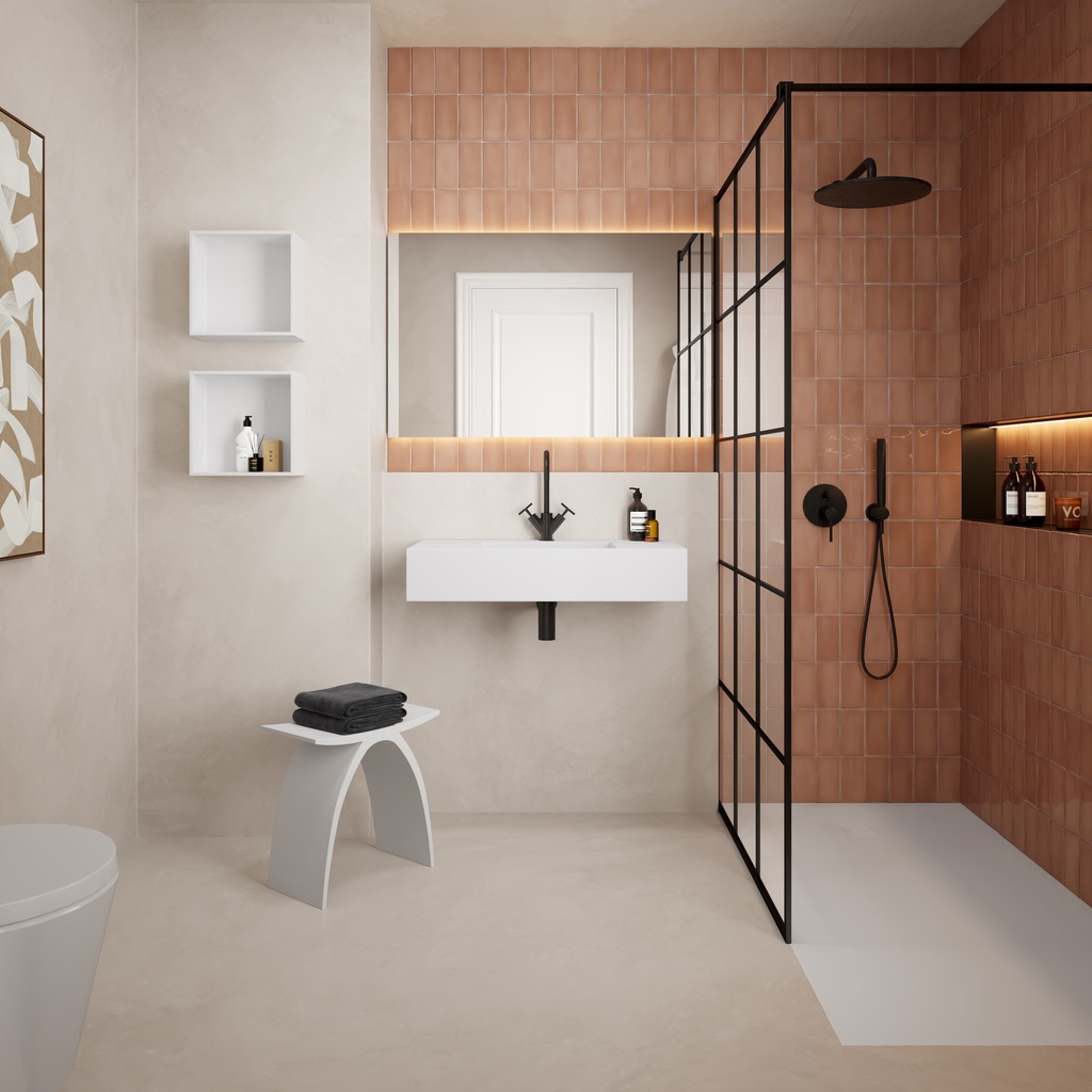 cubo square shelf White 30 Front