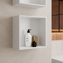 cubo square shelf White 30 Side