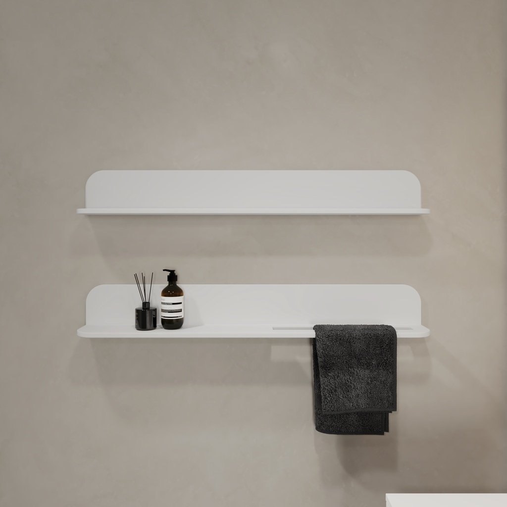 scott shelf with towel holder White 90 Top