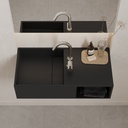 Jacobs Wall hung Washbasin Black 80  Top